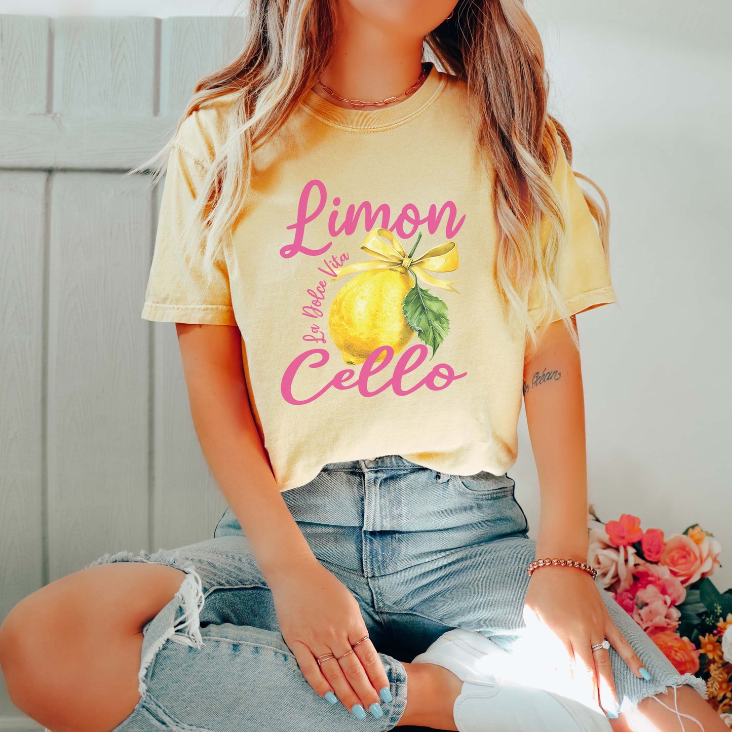 Limon Cello La Dolce Vita Graphic Tee