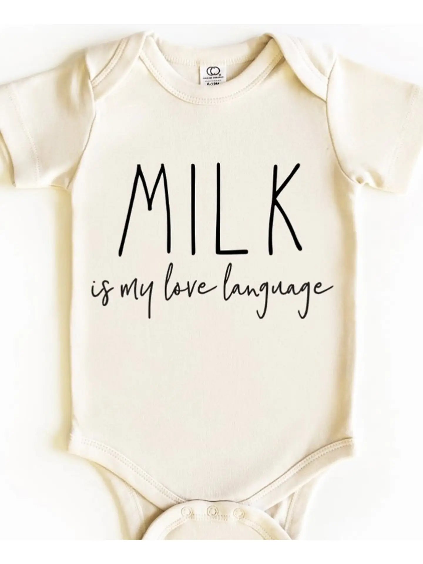 Milk is my Love Language Baby Bodysuit
