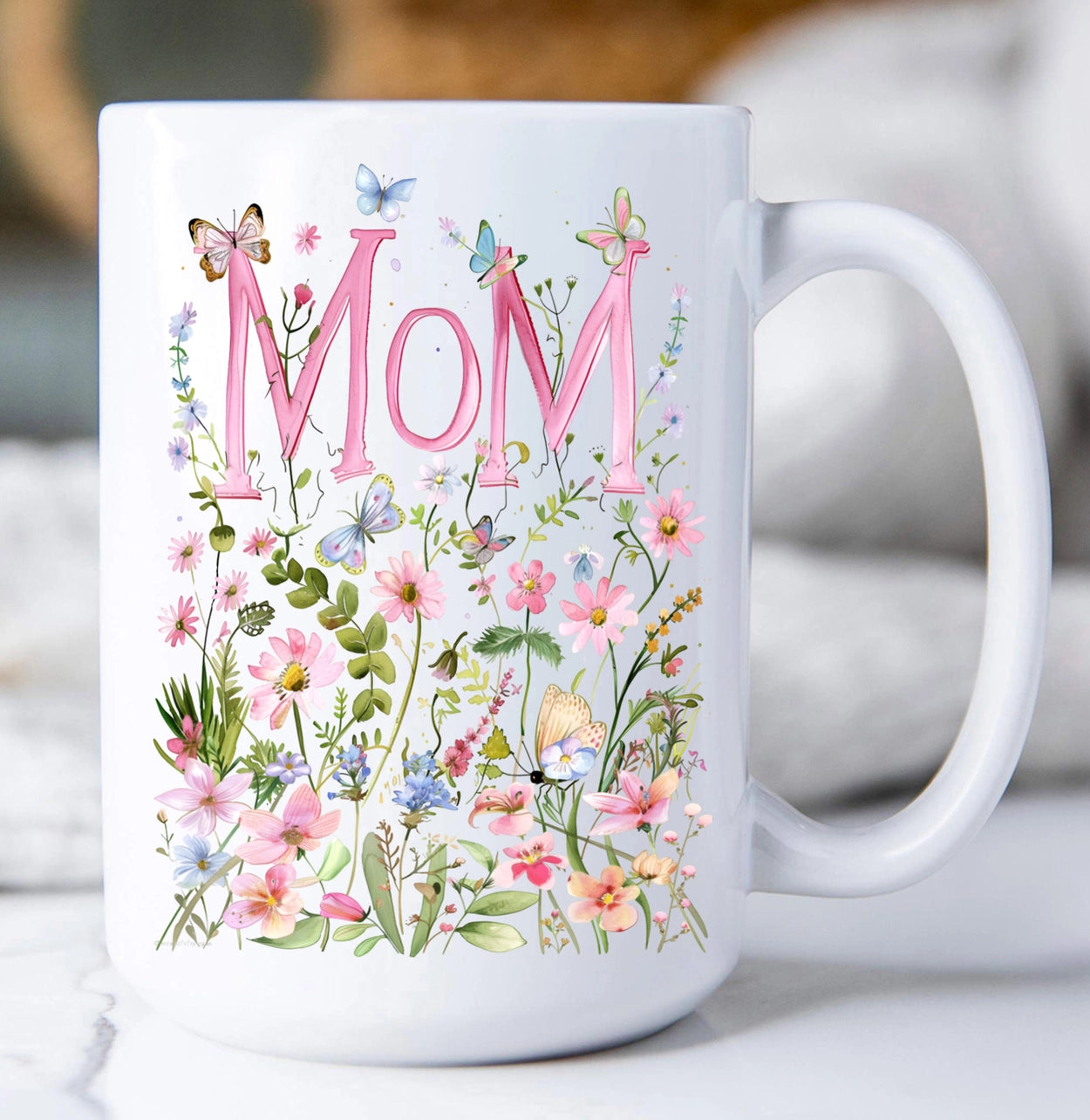 Mother's Day Wild Flowers Mom Coffee Mug