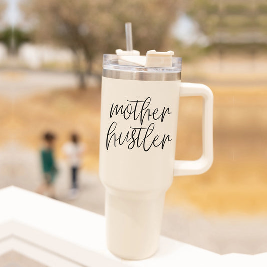 Mother Hustler 40oz Tumbler with Handle