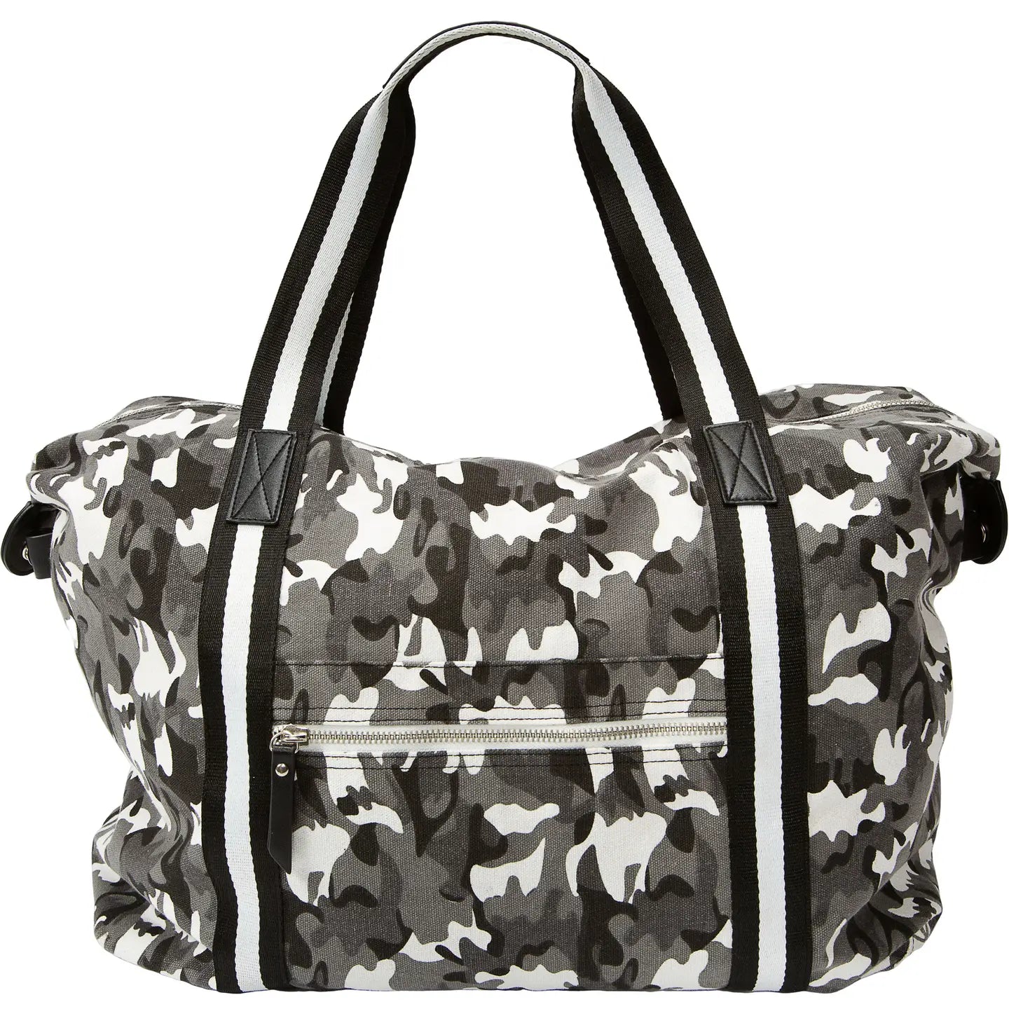 Noir Woodland - 23" X 14" Canvas Camo Tote