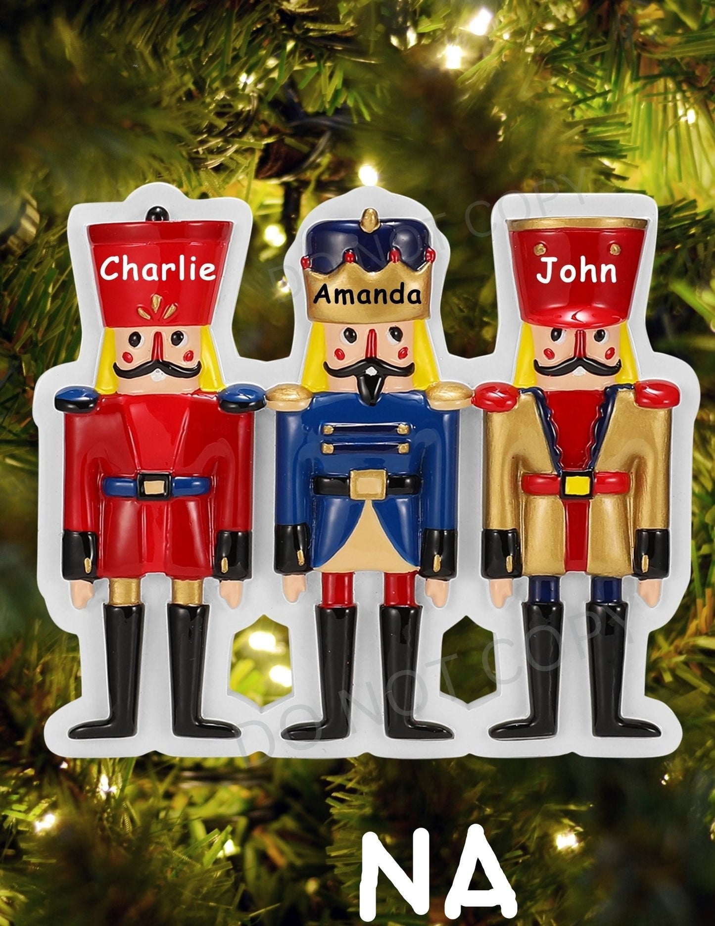 Nutcracker Family Personalized Ornament