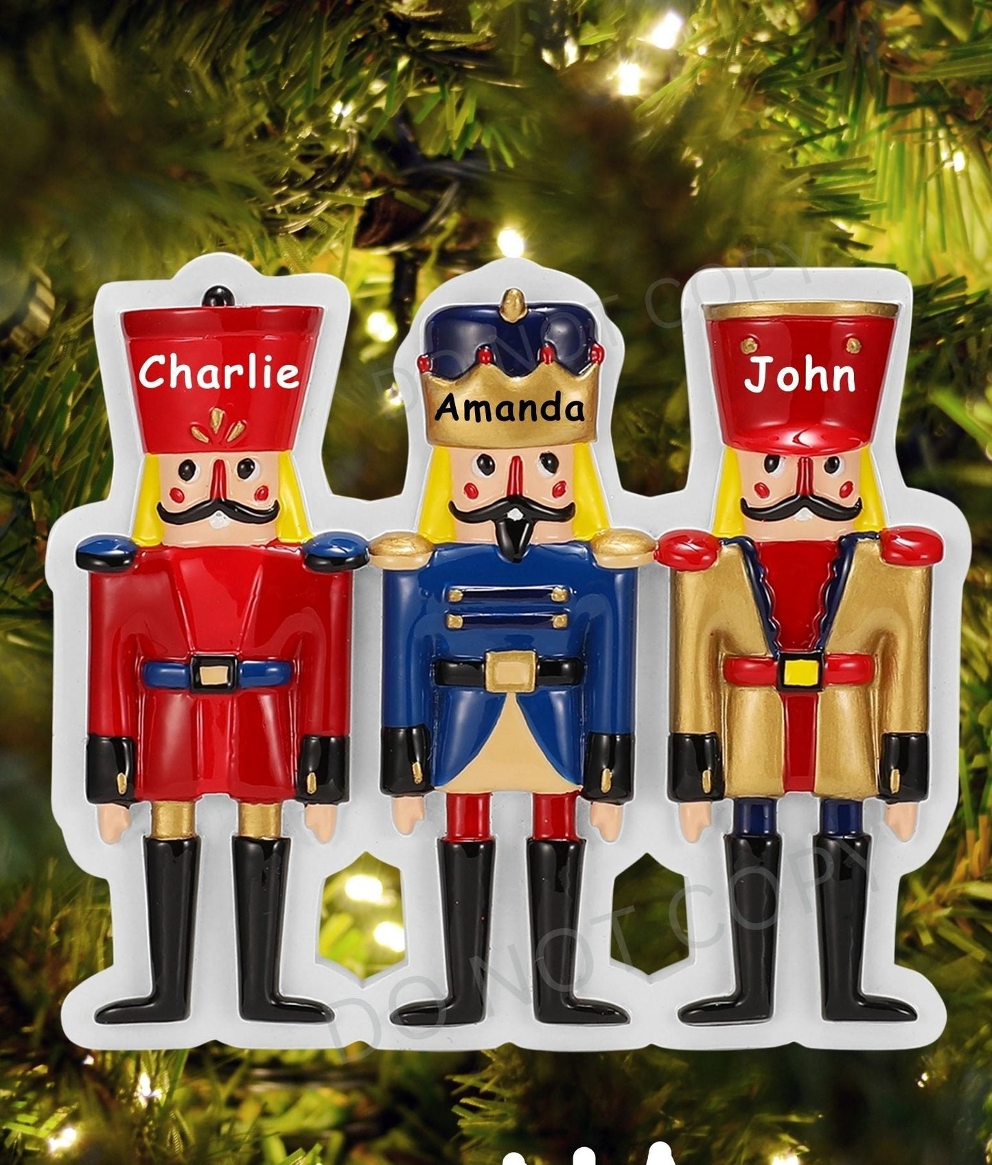 Nutcracker Family Personalized Ornament