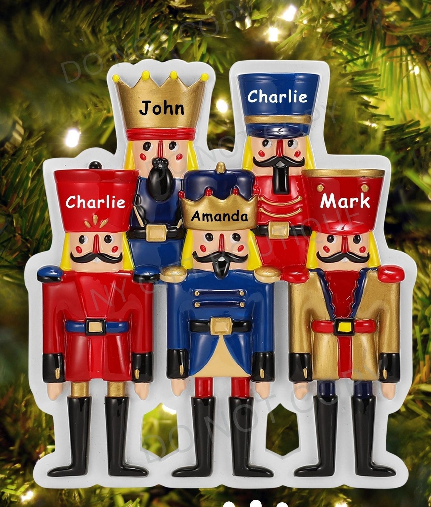Nutcracker Family Personalized Ornament