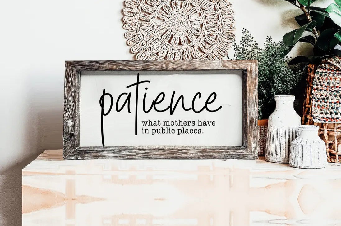 Paulownia Wood Framed Funny Sign - Assorted Designs