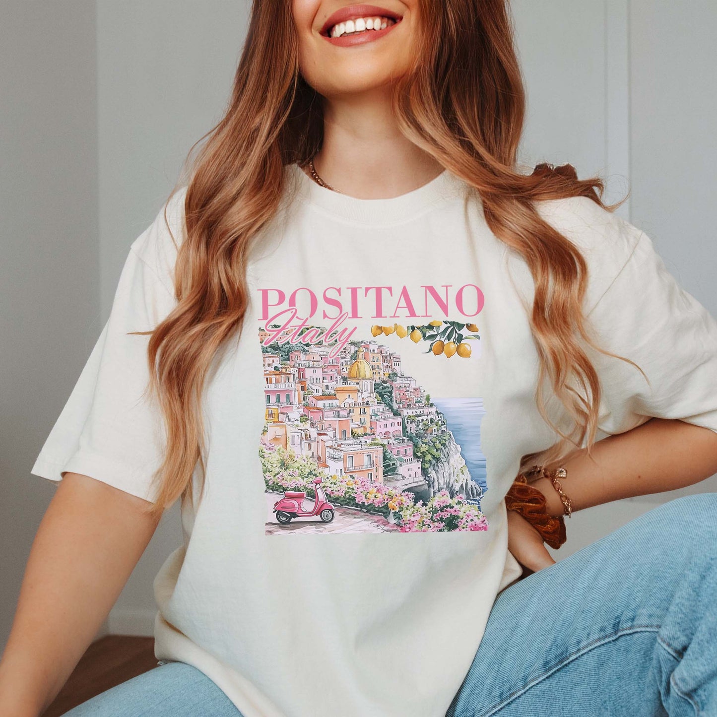 Positano Italy Graphic Tee
