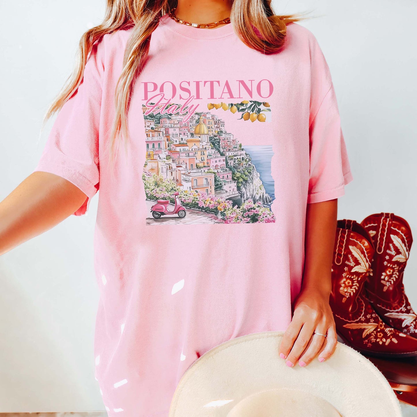 Positano Italy Graphic Tee