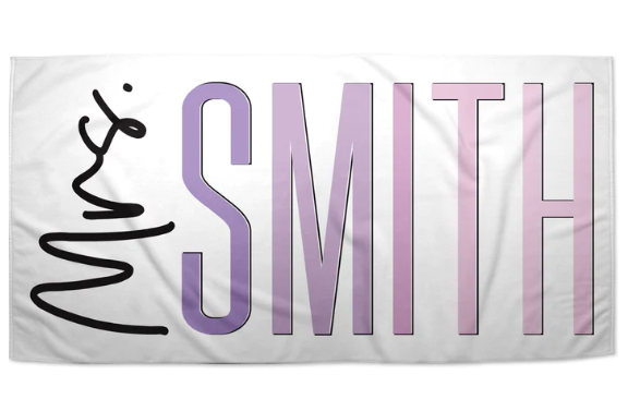 Personalized Mrs. Beach Towel