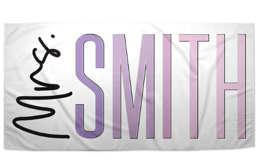 Personalized Mrs. Beach Towel
