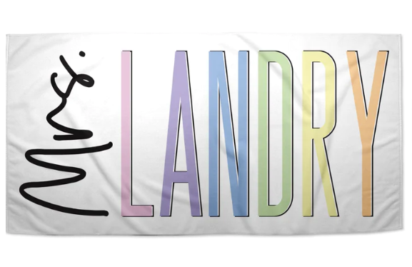 Personalized Mrs. Beach Towel