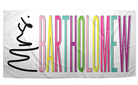 Personalized Mrs. Beach Towel