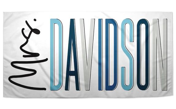 Personalized Mrs. Beach Towel