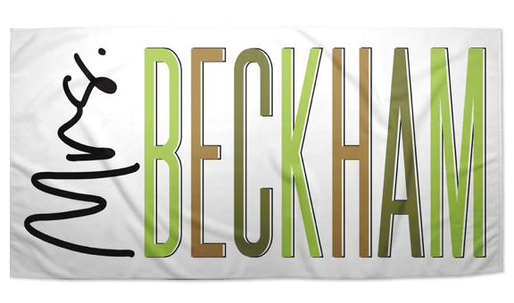 Personalized Mrs. Beach Towel
