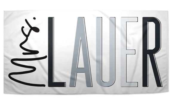Personalized Mrs. Beach Towel