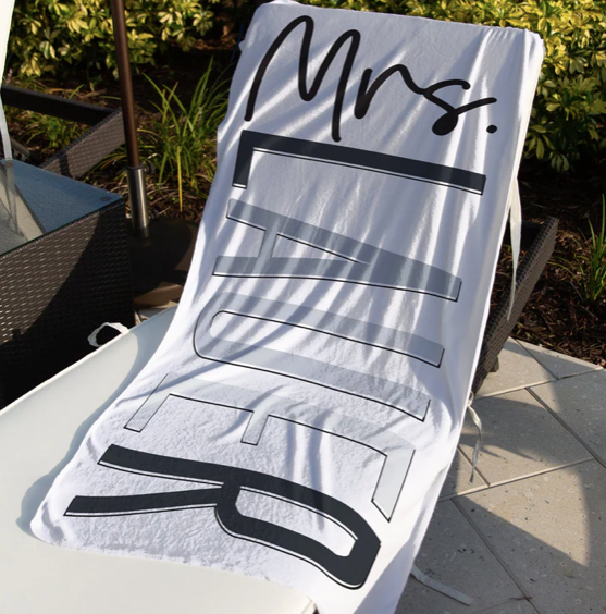 Personalized Mrs. Beach Towel