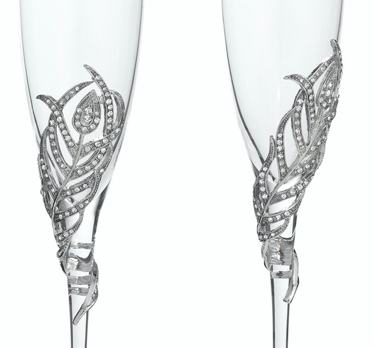 Olivia Riegel Silver Mora Flute Set of 2 - NY Gift Boutique