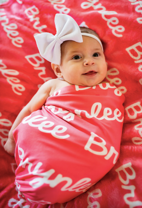 Personalized swaddle online blanket