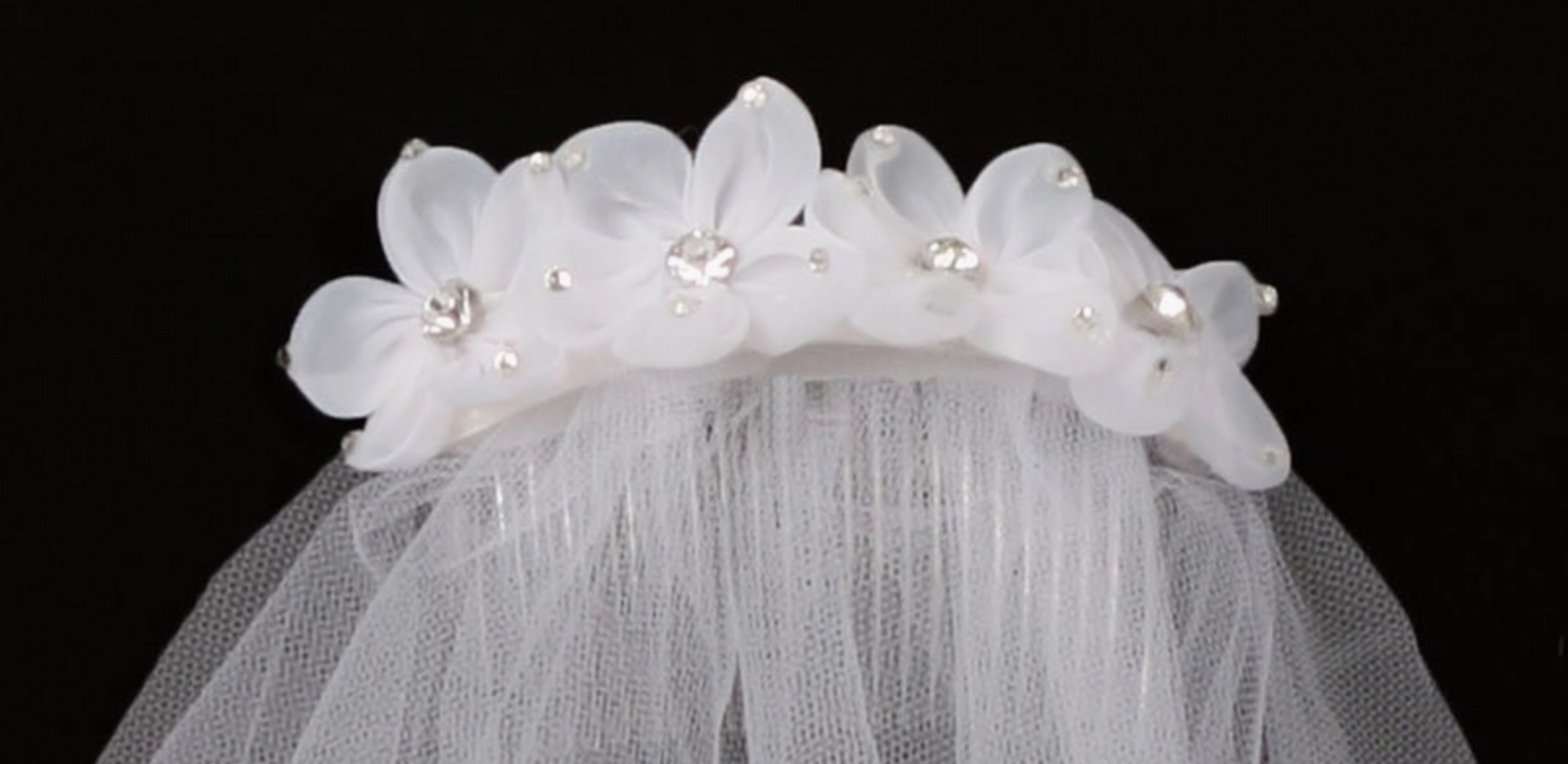 Flower Bud Communion Veil