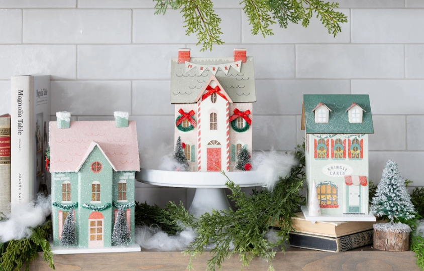 Christmas Village Merry House Village Decor