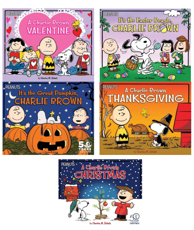 Charlie Brown - Peanuts Multi Holiday 5 Book Set
