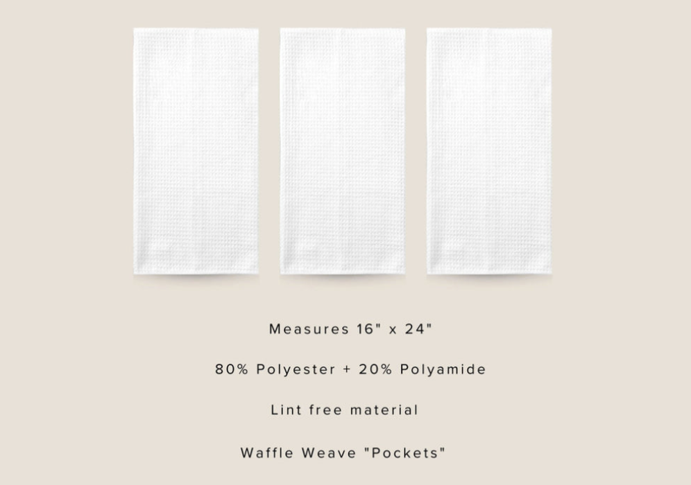 Boho Floral Autumn Leaves Kitchen Waffle Weave Towel