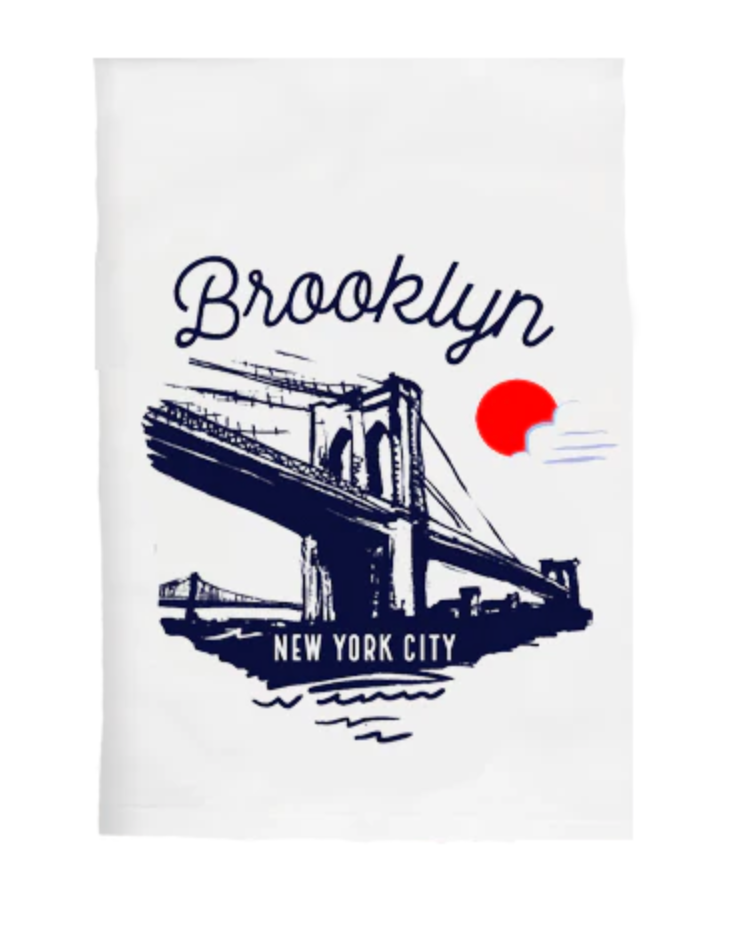Brooklyn Bridge Sketch Kitchen Tea Towel
