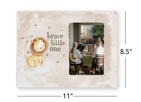 Faith Lion Baby Picture Frame