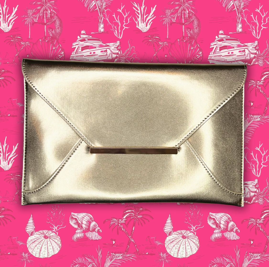 Society Clutch- Gold - NY Gift Boutique