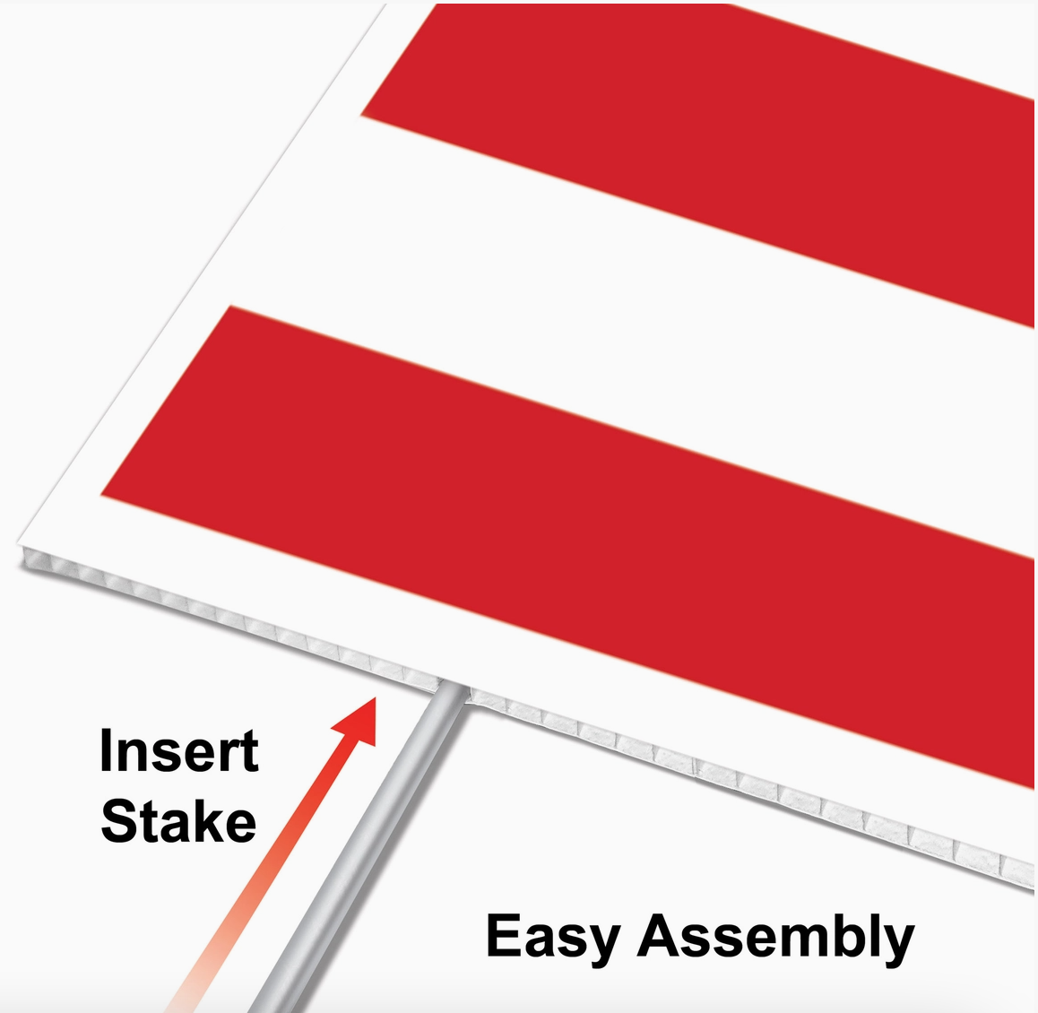 Plastic Semiquincentennial Yard Sign, 11½" X 15½"