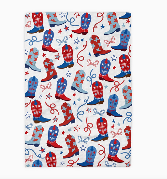 Western Boot USA 250 Waffle Weave Towel