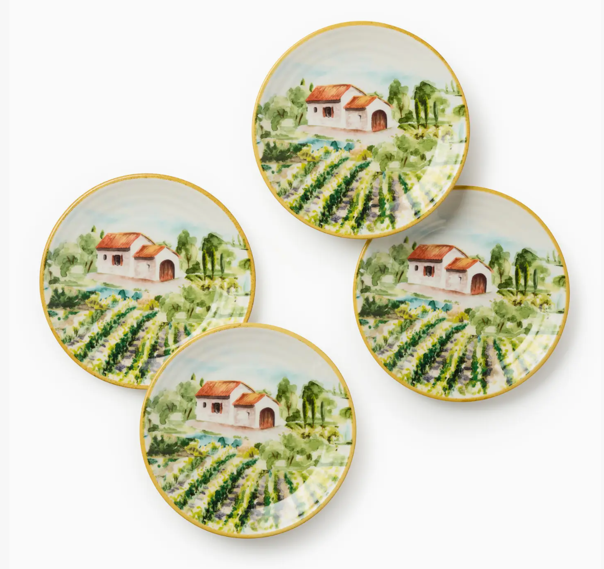 Tuscany Canape Plates 6in Set of 4