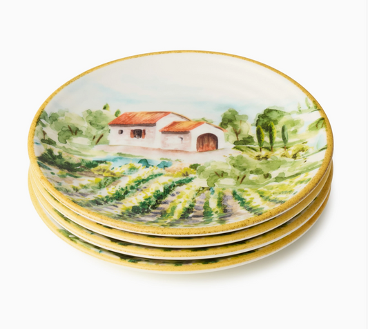 Tuscany Canape Plates 6in Set of 4