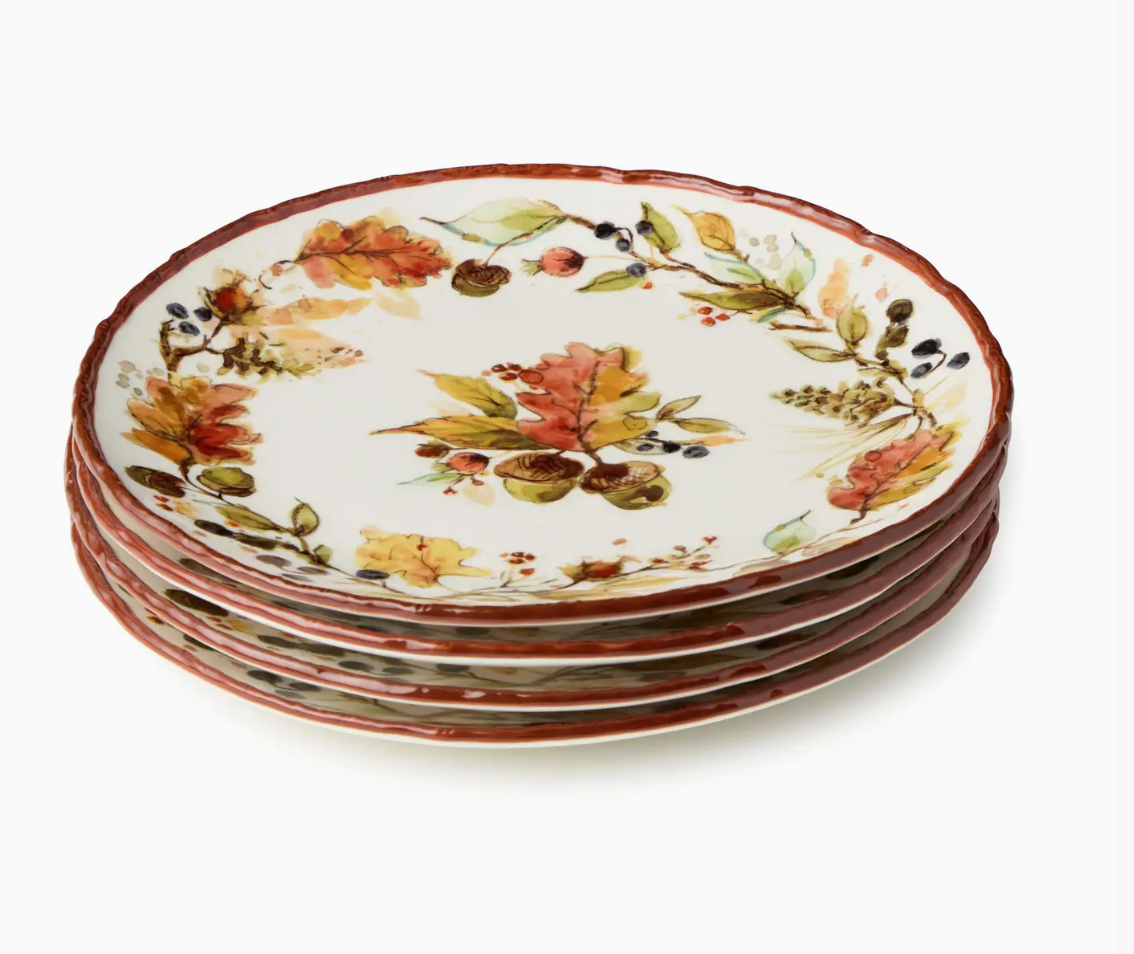 Autumn Meadows Salad Plate 9" Set of 4