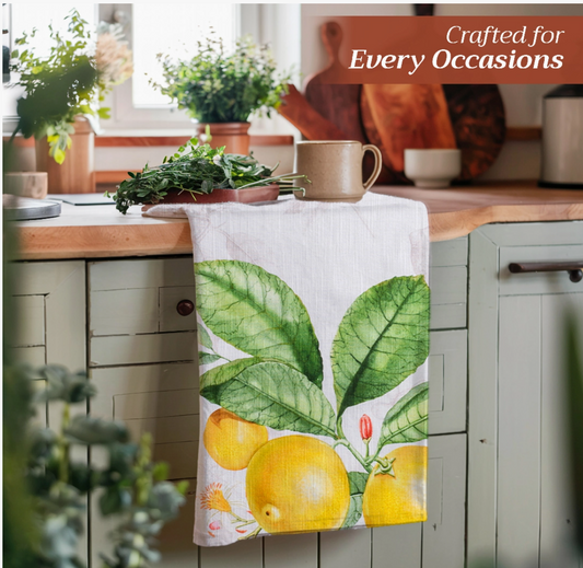Limoncello -Kitchen Towels 100% Cotton - Set of 3