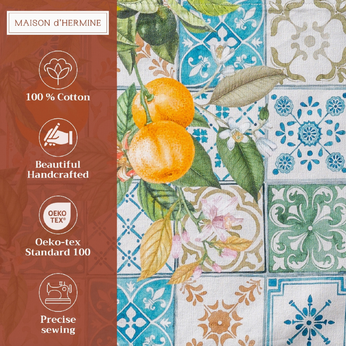 Agrume - Placemats Set of 4 100% Cotton 13" X 19"