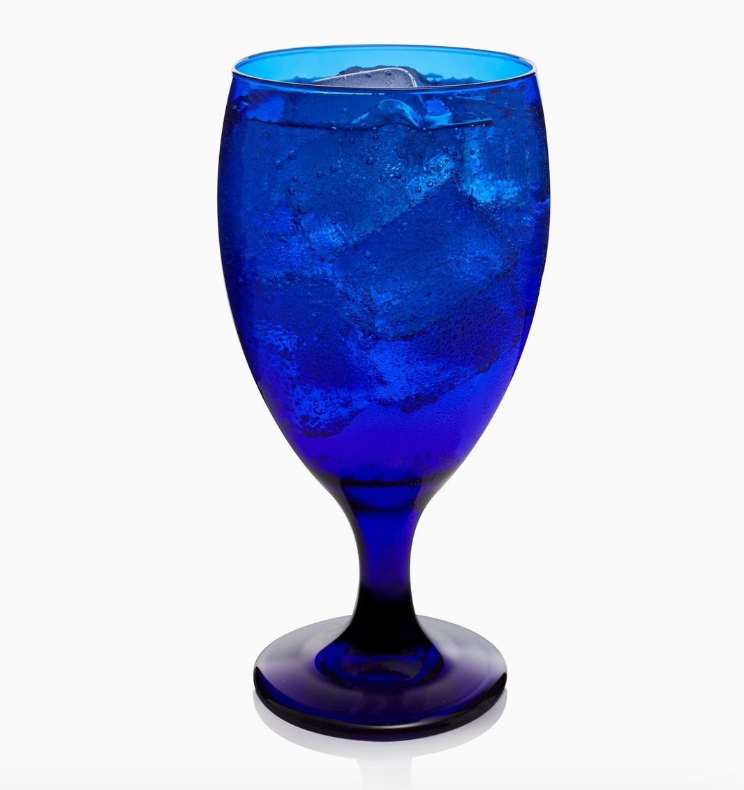 Libbey Premiere Cobalt Iced Tea Goblet Glasses, Set of 12