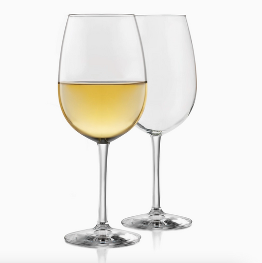Libbey Vina Tall Wine Glasses, 18.5 Ounce, Set of 12