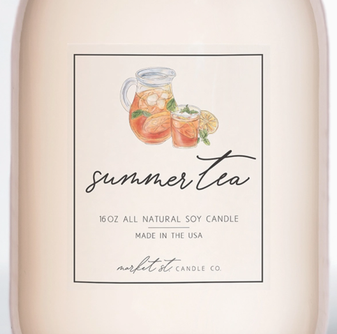Summer Tea Classic Soy Candle – 16 oz
