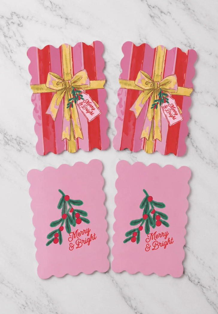 Merry & Bright Christmas Mahjong Shufflers – Set of 2