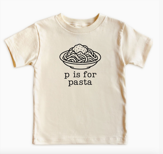 P Is For Pasta Baby Bodysuit