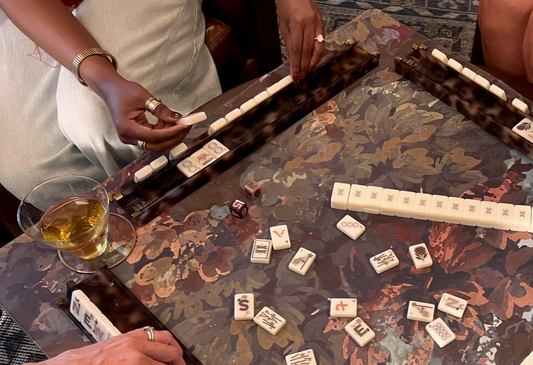 Tortoise Acrylic Mahjong Rack Set — Straight Pushers - NY Gift Boutique