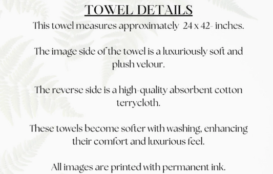 French Inspired Blue Bee Bath Towel