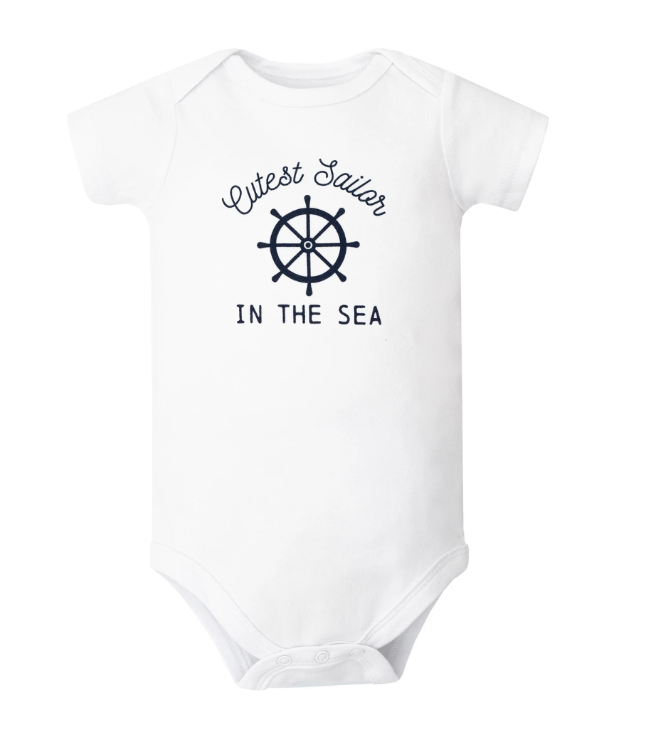 Hudson Baby Cotton Bodysuits 5-Pack, Nautical Anchor - NY Gift Boutique