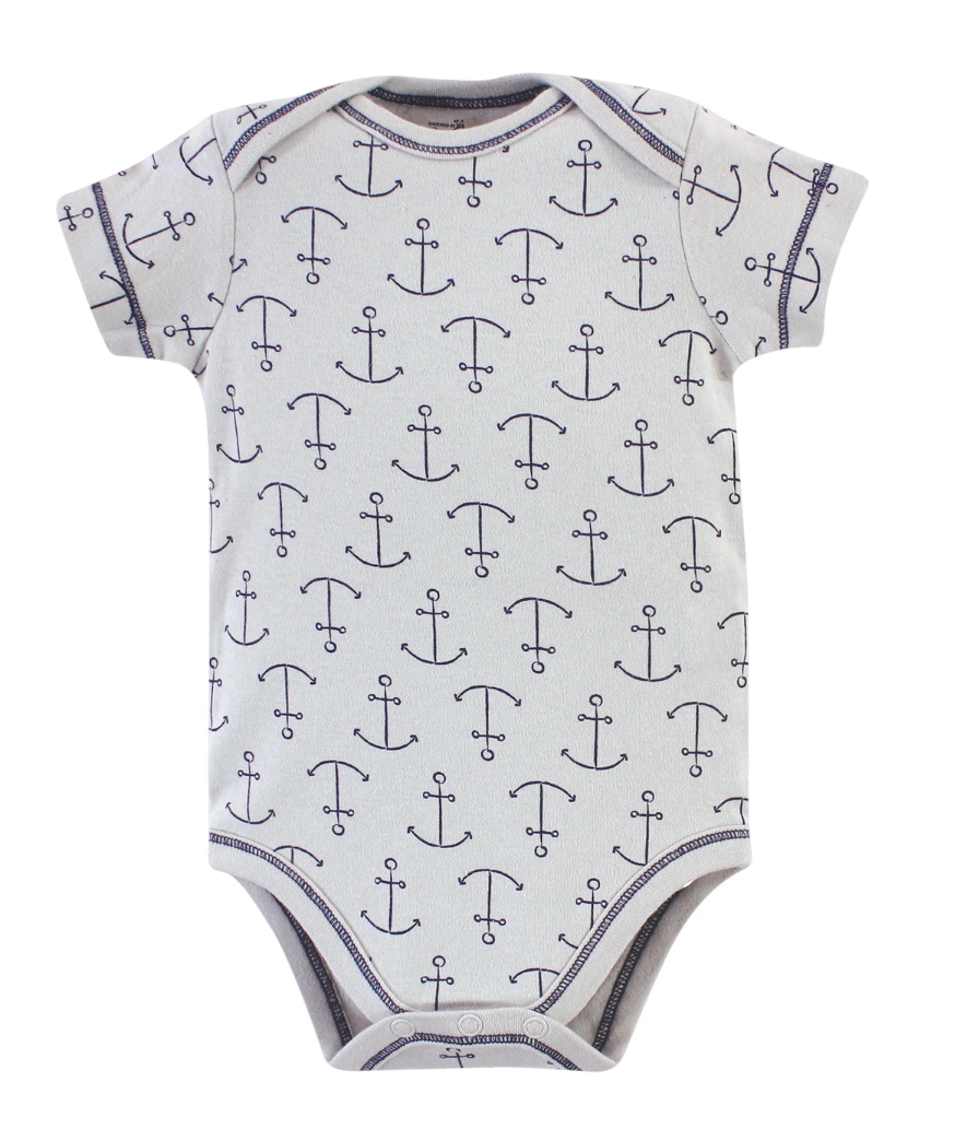 Touched By Nature Organic Cotton Bodysuits, Blue Whale - NY Gift Boutique