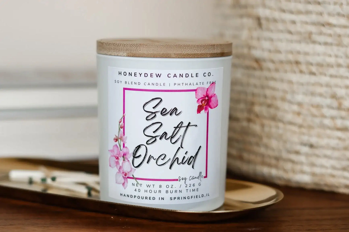 Sea Salt Orchid 8oz Candle