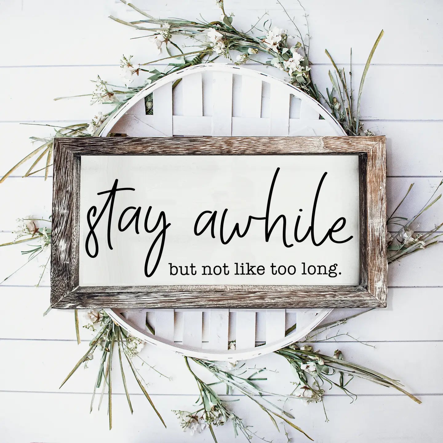 Paulownia Wood Framed Funny Sign - Assorted Designs