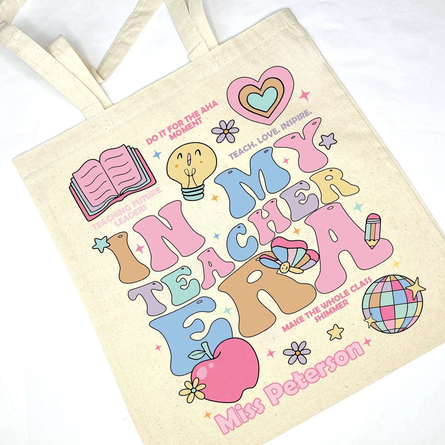 Personalized Teacher Tote Bag - In My Teacher Era
