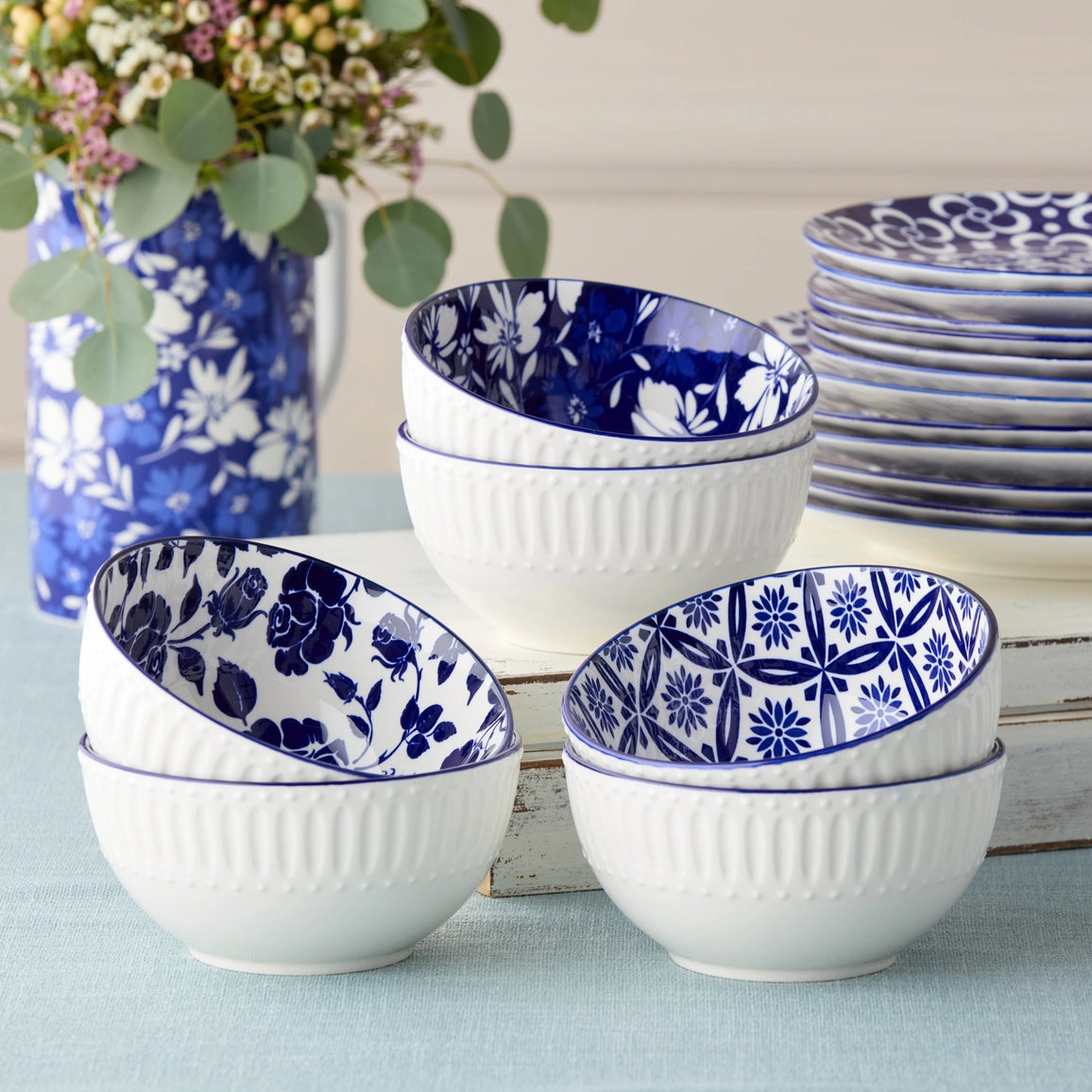 Madison All Purpose Bowl 6.25 " 30 oz Set of 12- 6 Asst Designs