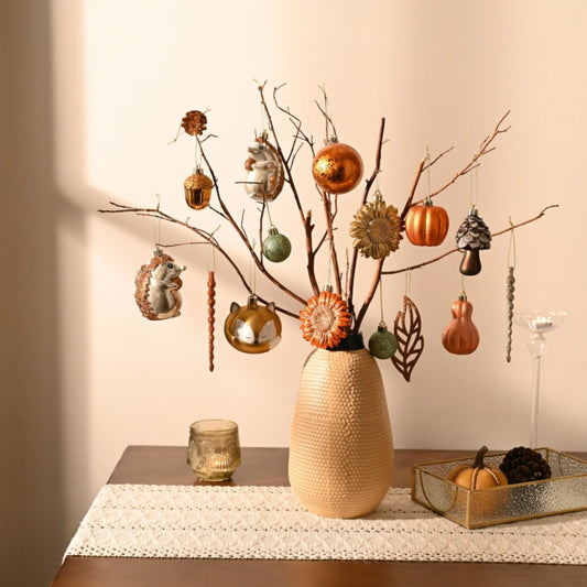 Fall Harvest Christmas Tree 40 Piece Ornaments Set