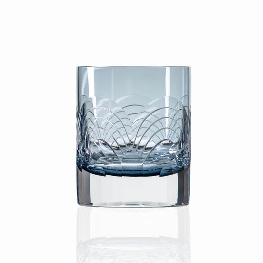 Cascades Blue Rocks Glass 7oz – Whiskey Glass Set of 4